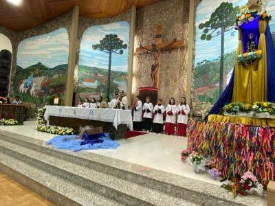 Fé e devoção marcam o 7º dia da Novena em honra a Nossa Senhora Aparecida em Laranjeiras do Sul